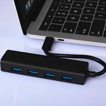 Hub com 4 portas USB OTG tipo C